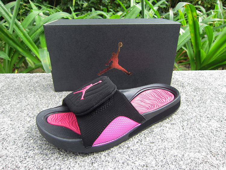 Women Jordan Hydro V Retro Black Pink Sandal